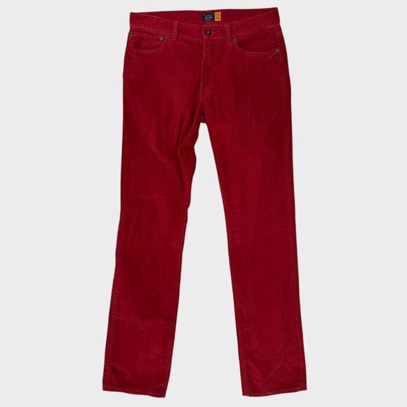 J. Crew Pants - J. Crew 484 Slim Red Corduroy Pants Womens 31 x 34